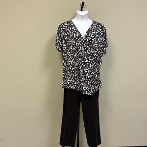 Plus size Talbots-INC casual pants set